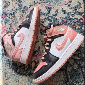 Jordan 1 Mid GS Sneakers- SIZE US 4Y